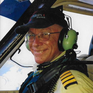Captain Patrick Shaub flying a Sikorsky S-76 while working in Ghana, West Africa.